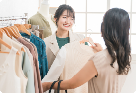 ショッピング同行について詳しくご説明しております。